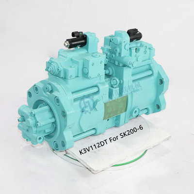 Kobelco 굴착기 예비 품목을 위한 SK200-6 유압 펌프 Kawasaki K3V112DT 유압 주요 펌프