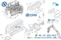 DX225LC DX215 DH220를 위한 두산 디젤 엔진 부품 DB58 엔진 연료 인젝터